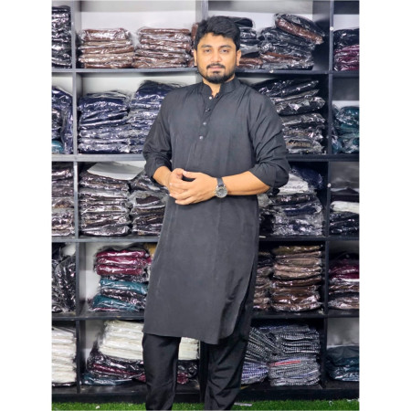 China Fabrics Simple Kabli Set - Black