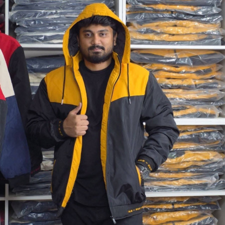 Premium Hoodie Jacket - Yellow