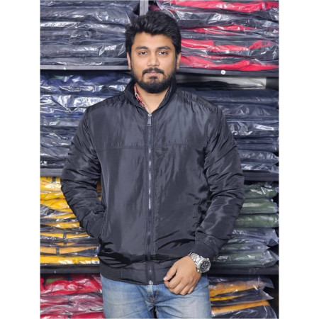 Winter high neck saskin padding jacket -Suskin Solid Black